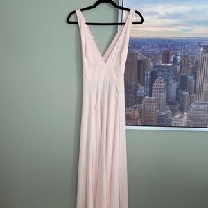 Blush pink formal dress